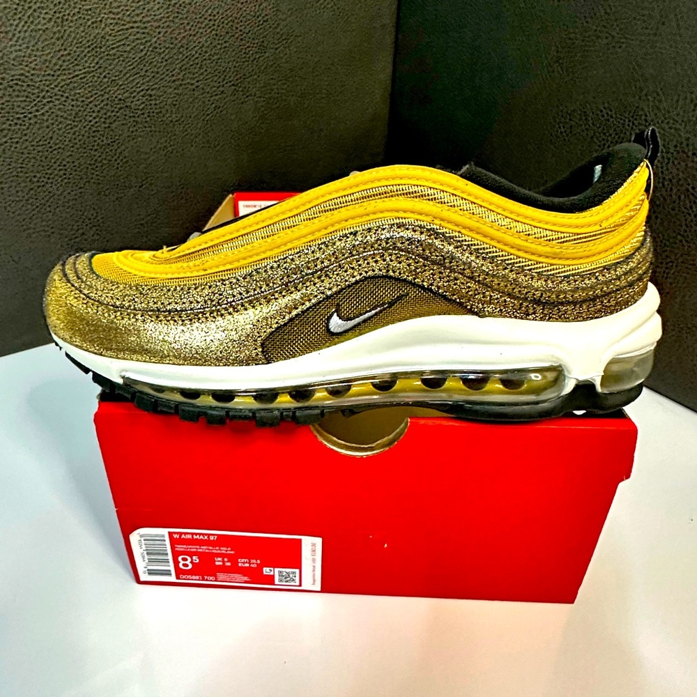 Nike Air Max 97 Special Edition ‘Golden Gals’. Brand New, women’s size 8.5